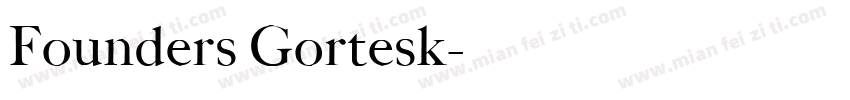 Founders Gortesk字体转换